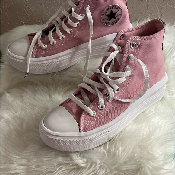 Converse Move Hi Lotus Pink/Blk/White US8 UK6 EUR39 Sold Out! BNIB - Picture 2 of 4